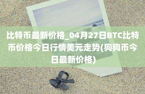 比特币最新价格_04月27日BTC比特币价格今日行情美元走势(狗狗币今日最新价格)