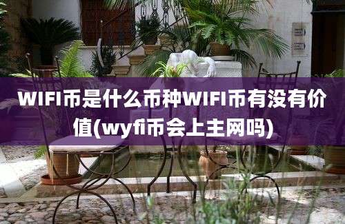 WIFI币是什么币种WIFI币有没有价值(wyfi币会上主网吗)