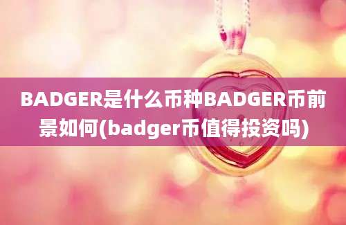 BADGER是什么币种BADGER币前景如何(badger币值得投资吗)