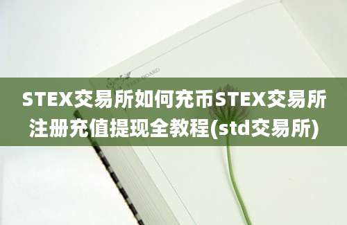 STEX交易所如何充币STEX交易所注册充值提现全教程(std交易所)