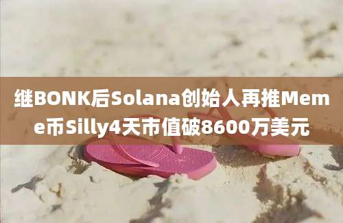 继BONK后Solana创始人再推Meme币Silly4天市值破8600万美元