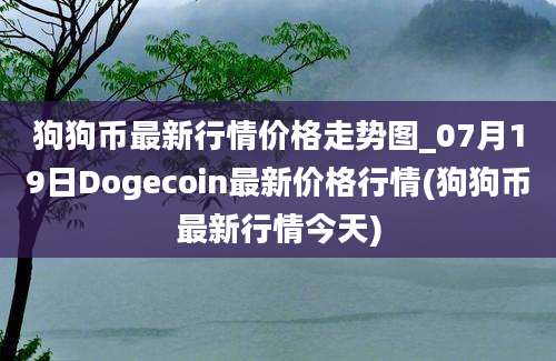 狗狗币最新行情价格走势图_07月19日Dogecoin最新价格行情(狗狗币最新行情今天)