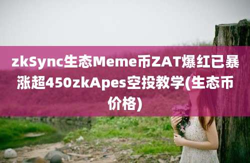 zkSync生态Meme币ZAT爆红已暴涨超450zkApes空投教学(生态币价格)