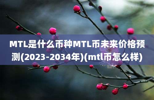 MTL是什么币种MTL币未来价格预测(2023-2034年)(mtl币怎么样)