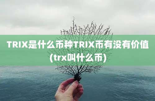 TRIX是什么币种TRIX币有没有价值(trx叫什么币)