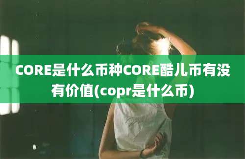 CORE是什么币种CORE酷儿币有没有价值(copr是什么币)