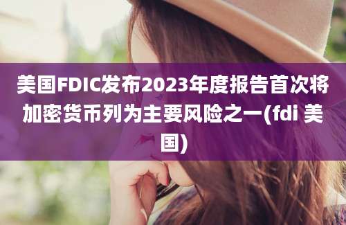 美国FDIC发布2023年度报告首次将加密货币列为主要风险之一(fdi 美国)