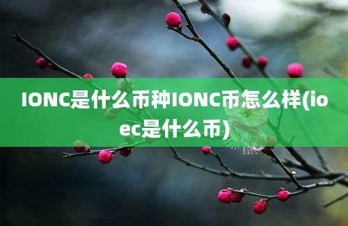 IONC是什么币种IONC币怎么样(ioec是什么币)