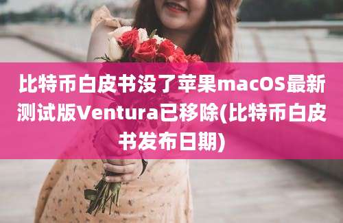 比特币白皮书没了苹果macOS最新测试版Ventura已移除(比特币白皮书发布日期)