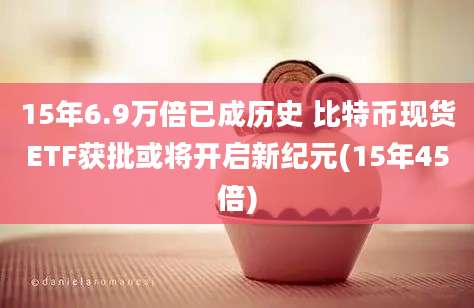 15年6.9万倍已成历史 比特币现货ETF获批或将开启新纪元(15年45倍)