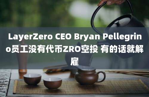 LayerZero CEO Bryan Pellegrino员工没有代币ZRO空投 有的话就解雇