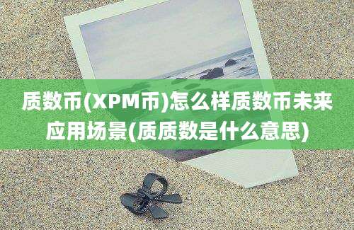 质数币(XPM币)怎么样质数币未来应用场景(质质数是什么意思)