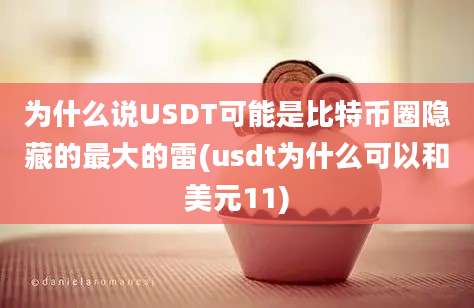 为什么说USDT可能是比特币圈隐藏的最大的雷(usdt为什么可以和美元11)