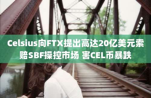 Celsius向FTX提出高达20亿美元索赔SBF操控市场 害CEL币暴跌