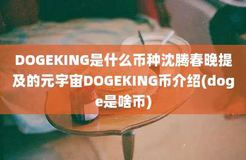 DOGEKING是什么币种沈腾春晚提及的元宇宙DOGEKING币介绍(doge是啥币)