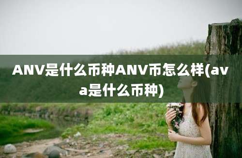 ANV是什么币种ANV币怎么样(ava是什么币种)