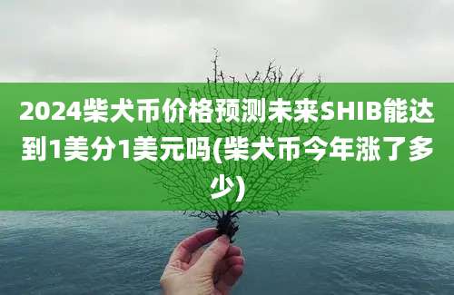 2024柴犬币价格预测未来SHIB能达到1美分1美元吗(柴犬币今年涨了多少)