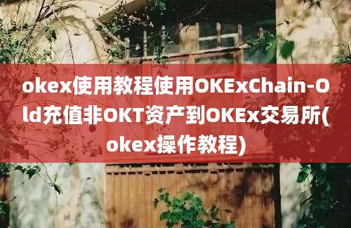 okex使用教程使用OKExChain-Old充值非OKT资产到OKEx交易所(okex操作教程)