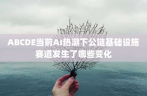 ABCDE当前AI热潮下公链基础设施赛道发生了哪些变化