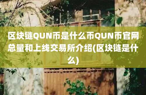 区块链QUN币是什么币QUN币官网总量和上线交易所介绍(区块链是什么)