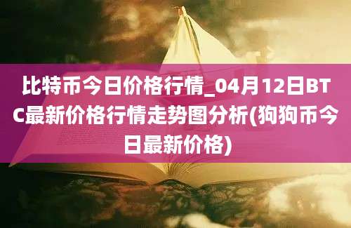 比特币今日价格行情_04月12日BTC最新价格行情走势图分析(狗狗币今日最新价格)