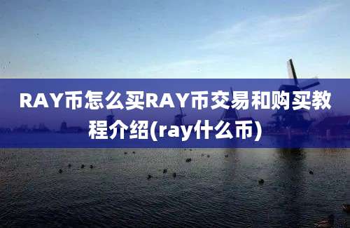 RAY币怎么买RAY币交易和购买教程介绍(ray什么币)