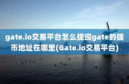 gate.io交易平台怎么提现gate的提币地址在哪里(Gate.io交易平台)