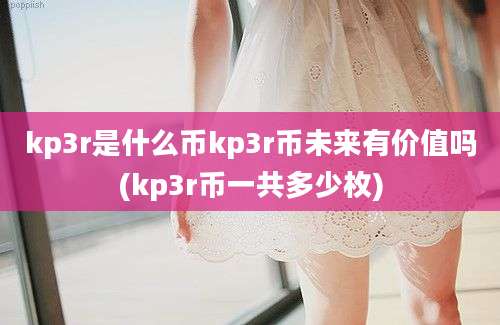 kp3r是什么币kp3r币未来有价值吗(kp3r币一共多少枚)