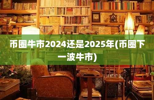 币圈牛市2024还是2025年(币圈下一波牛市)