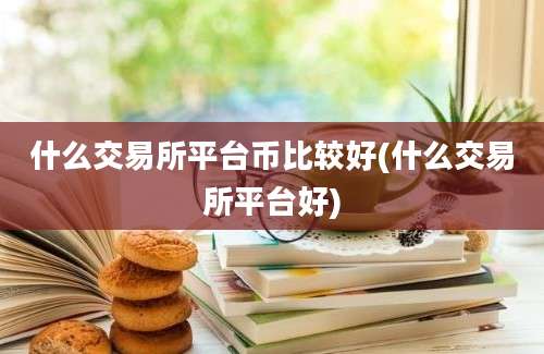 什么交易所平台币比较好(什么交易所平台好)