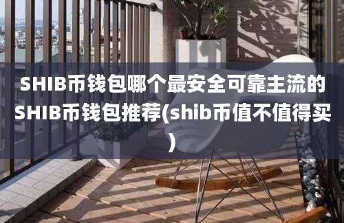 SHIB币钱包哪个最安全可靠主流的SHIB币钱包推荐(shib币值不值得买)