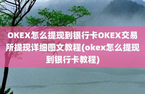 OKEX怎么提现到银行卡OKEX交易所提现详细图文教程(okex怎么提现到银行卡教程)