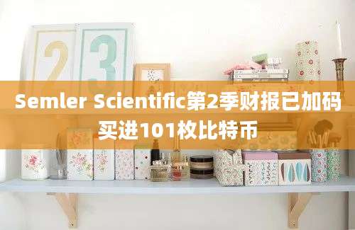 Semler Scientific第2季财报已加码买进101枚比特币