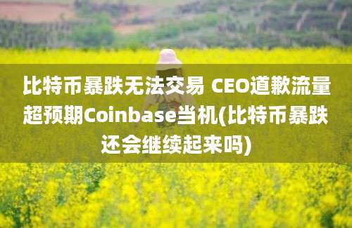 比特币暴跌无法交易 CEO道歉流量超预期Coinbase当机(比特币暴跌还会继续起来吗)