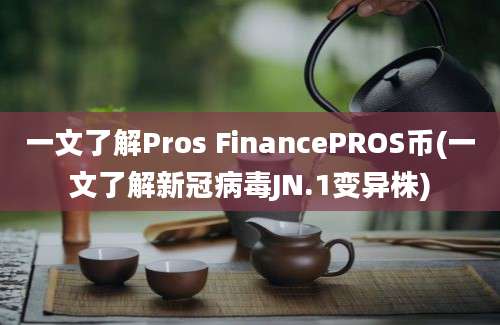 一文了解Pros FinancePROS币(一文了解新冠病毒JN.1变异株)