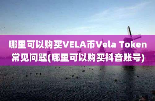 哪里可以购买VELA币Vela Token常见问题(哪里可以购买抖音账号)