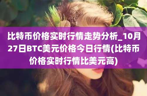 比特币价格实时行情走势分析_10月27日BTC美元价格今日行情(比特币价格实时行情比美元高)