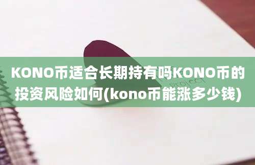 KONO币适合长期持有吗KONO币的投资风险如何(kono币能涨多少钱)