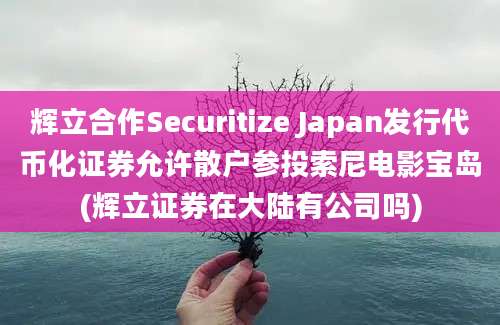 辉立合作Securitize Japan发行代币化证券允许散户参投索尼电影宝岛(辉立证券在大陆有公司吗)