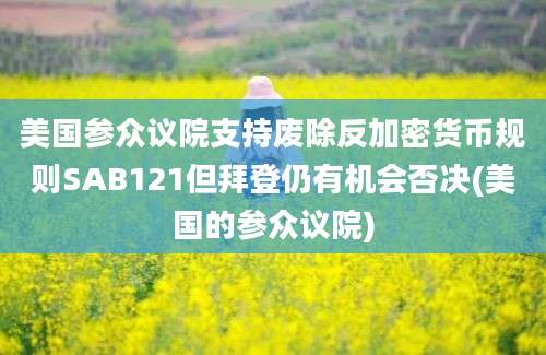 美国参众议院支持废除反加密货币规则SAB121但拜登仍有机会否决(美国的参众议院)