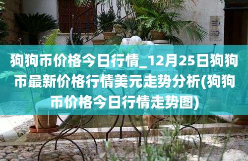 狗狗币价格今日行情_12月25日狗狗币最新价格行情美元走势分析(狗狗币价格今日行情走势图)