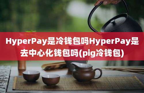 HyperPay是冷钱包吗HyperPay是去中心化钱包吗(pig冷钱包)