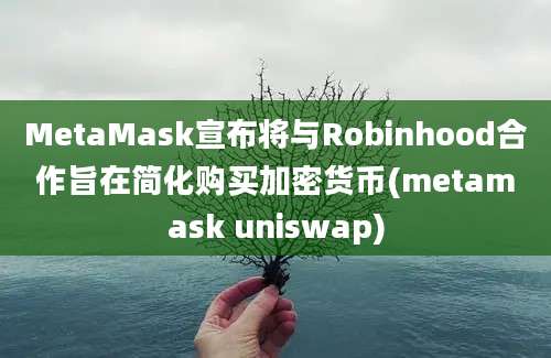 MetaMask宣布将与Robinhood合作旨在简化购买加密货币(metamask uniswap)