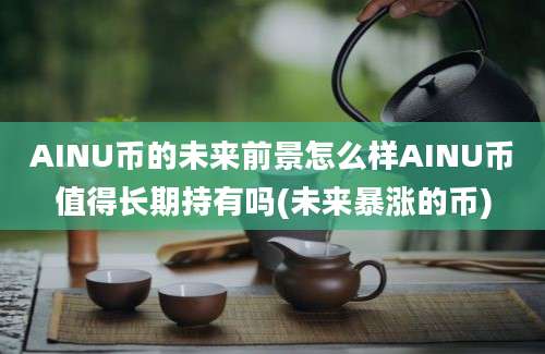 AINU币的未来前景怎么样AINU币值得长期持有吗(未来暴涨的币)