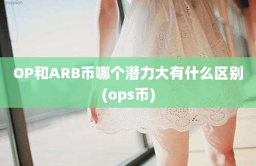 OP和ARB币哪个潜力大有什么区别(ops币)