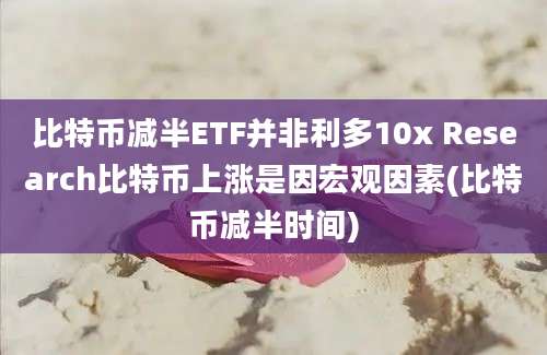 比特币减半ETF并非利多10x Research比特币上涨是因宏观因素(比特币减半时间)