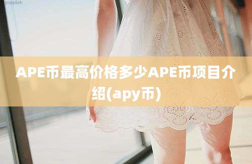 APE币最高价格多少APE币项目介绍(apy币)