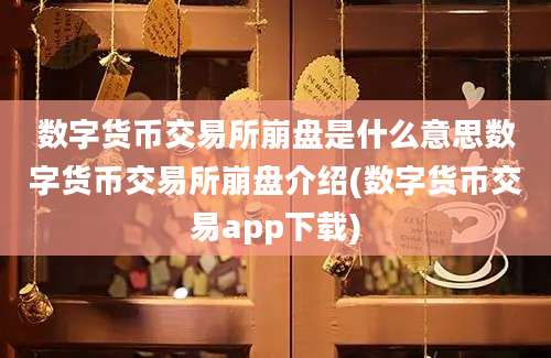 数字货币交易所崩盘是什么意思数字货币交易所崩盘介绍(数字货币交易app下载)