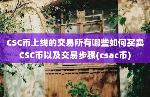 CSC币上线的交易所有哪些如何买卖CSC币以及交易步骤(csac币)