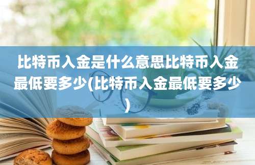 比特币入金是什么意思比特币入金最低要多少(比特币入金最低要多少)